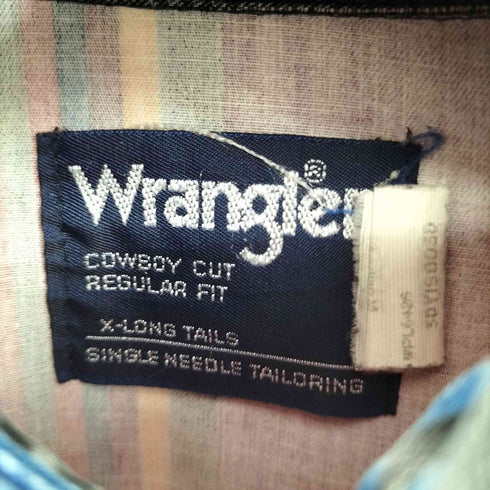 ラングラー Wrangler L/S フラップポケット ストライプ シャツ メンズ