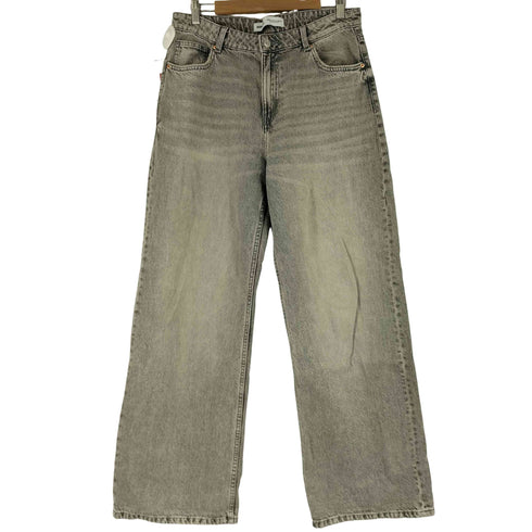 ベルシュカ BERSHKA ウォッシュ加工 ストレートデニムパンツ レディース 40