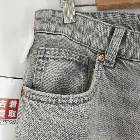 ベルシュカ BERSHKA ウォッシュ加工 ストレートデニムパンツ レディース 40