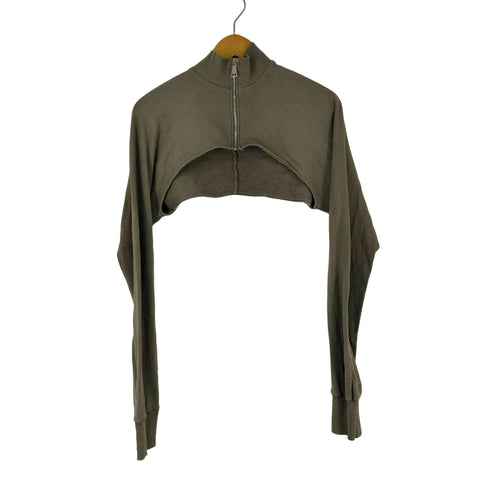 ザラ ZARA クロップド ジップアップスウェット レディース import:M