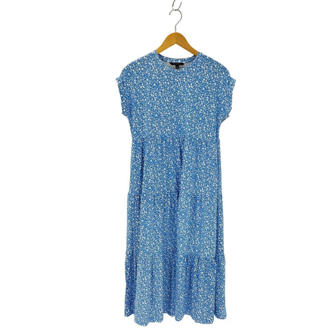バナナリパブリック BANANA REPUBLIC ストレッチ花柄ノースリーブワンピース レディース import:S