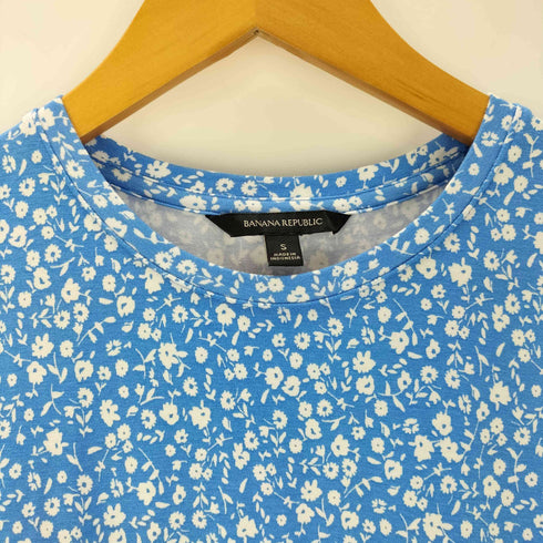 バナナリパブリック BANANA REPUBLIC ストレッチ花柄ノースリーブワンピース レディース import:S