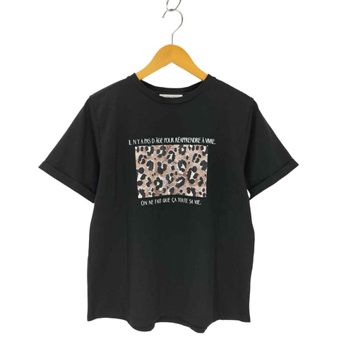 ドゥドゥ DouDou レオパード転写TEE レディース FREE
