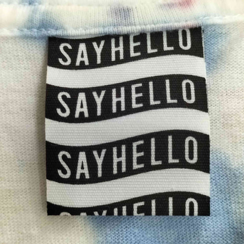 セイハロー SAYHELLO キャラクター プリント タイダイ柄 Tシャツ メンズ import:M