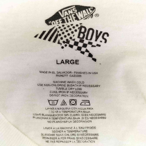 バンズ VANS THE WALL スカルプリント クルーネックTシャツ メンズ JPN:L