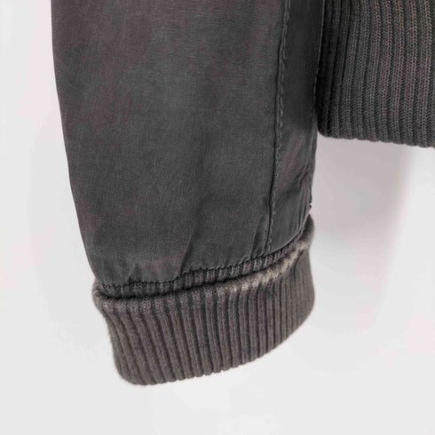 ディーゼル DIESEL 00s HIGH SPEED レザー切替 ナイロン中綿ジャケット メンズ import:XL