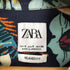 ザラ ZARA 総柄 S/S 開襟シャツ メンズ import:S
