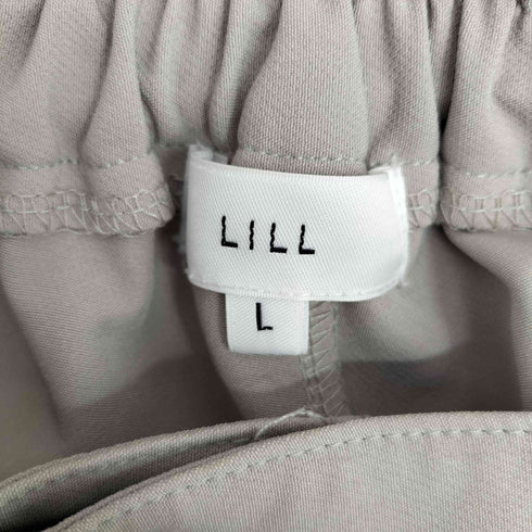 リル LILL 23SS ドレープ シンセティックレザー ワイドスラックス カーゴパンツ メンズ JPN:L