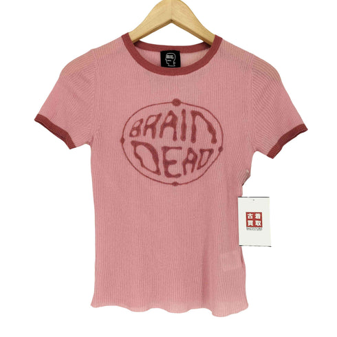 ブレインデッド BRAIN DEAD Worldwide Threadbare Knit Top Y2K レディース JPN:S