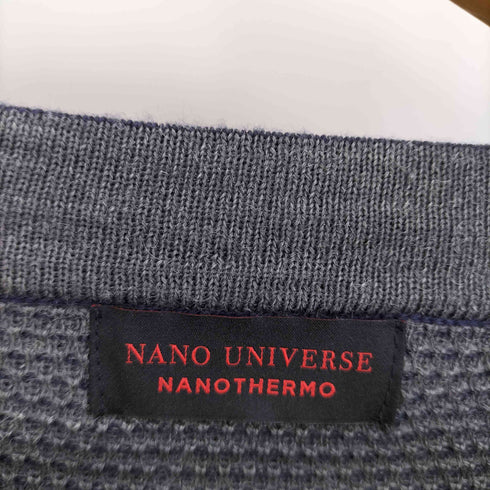 ナノユニバース NANO universe NANO THERMO Wフェイス カノコ Vカーディガン メンズ JPN:M