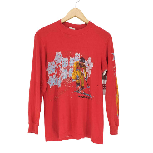 HI CRU BEAVER CREEK 裾シングルモックネックプリントL/S Tシャツ メンズ