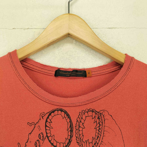 アンダーカバー UNDER COVER JUN TAKAHASHI インサイドアウト スカルプリント クルーネックTシャツ メンズ JPN:2