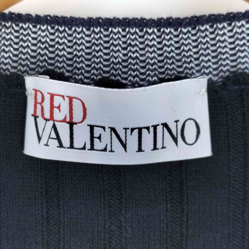 レッドヴァレンティノ RED VALENTINO マルチボーダー S/Sニット レディース import:XS