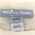 ワールドワイドフェイマス WORLD WIDE FAMOUS 刺繍クルーネックTシャツ メンズ JPN:L