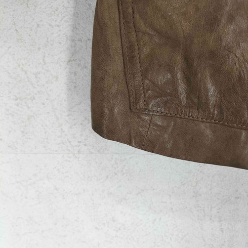 バナナリパブリック BANANA REPUBLIC ラムレザーフーディージャケット レディース JPN:S