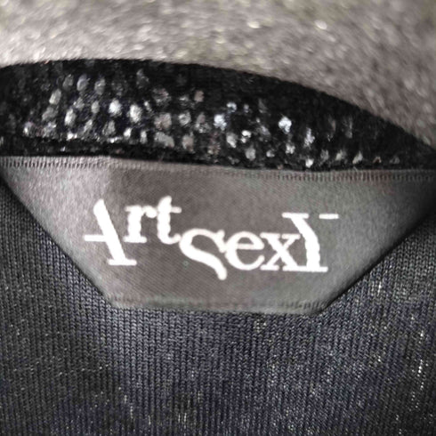 ART SEXY パイソン柄 ハーフジッププルオーバー レディース