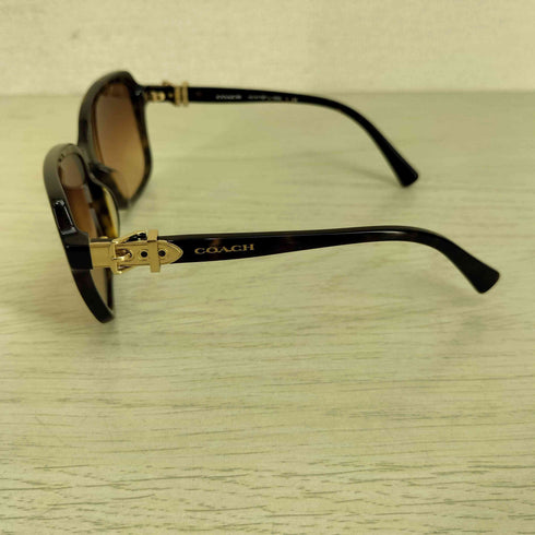 コーチ COACH Black Light Grey Gradient Alt Fit ブラウングラデーション ダークタートイズ べっ甲柄 サングラス レディース 58□16