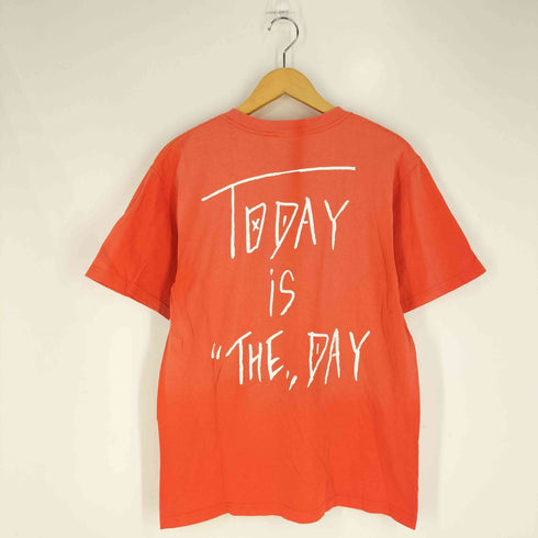 アンビル Anvil 00s 二枚タグ TODAY ISTHE DAY プリント ポケットTシャツ メンズ import:M