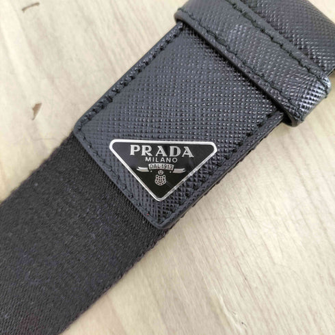 プラダ PRADA ウーブン Re-Nylon ベルト メンズ 80/32