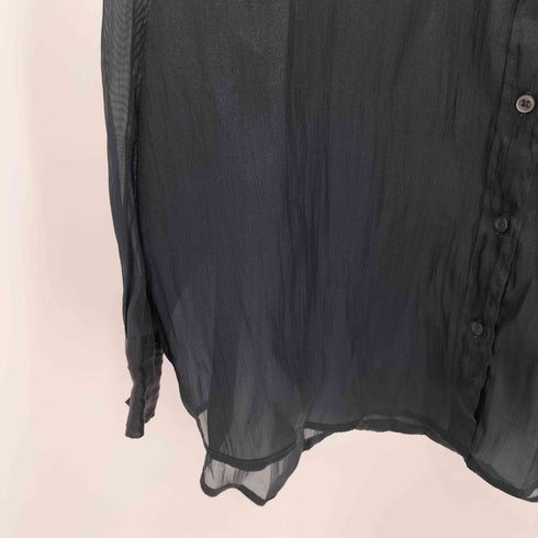 ギャップ Gap 23AW BIG SHIRT SH シアー オーバーサイズ シャツ レディース import:M