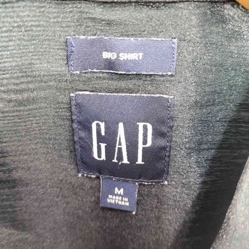 ギャップ Gap 23AW BIG SHIRT SH シアー オーバーサイズ シャツ レディース import:M