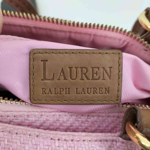 ローレンラルフローレン LAUREN RALPH LAUREN レザー切替バッグ レディース