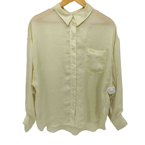 スローブシトロン SLOBE citron 21SS Funny サテンシャツ レディース FREE