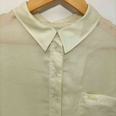 スローブシトロン SLOBE citron 21SS Funny サテンシャツ レディース FREE