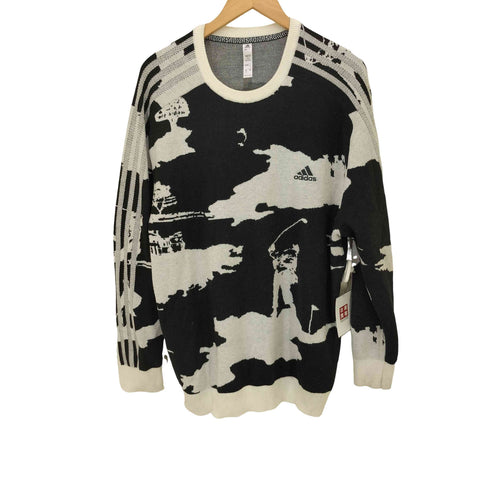 アディダス adidas LONG SLEEVE CREWNECK GRAPHIC SWEATER ヒストリカルジャカード ニット メンズ XO
