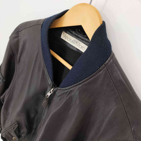 Andrew Marc 90S レザーフライトジャケット メンズ import:S