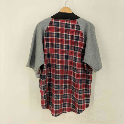 90-00S DOWNINGS チェック切替S/Sシャツ メンズ import:L