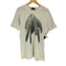 カバンドズッカ CABANE de ZUCCa フェザープリントクルーネックTシャツ メンズ JPN:M