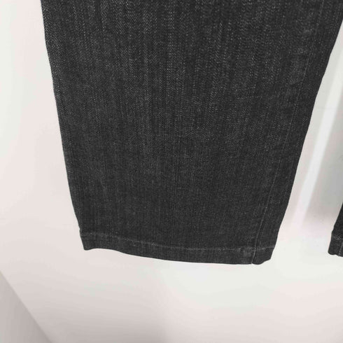 マウジー moussy ストレート ブラックデニムパンツ レディース 24