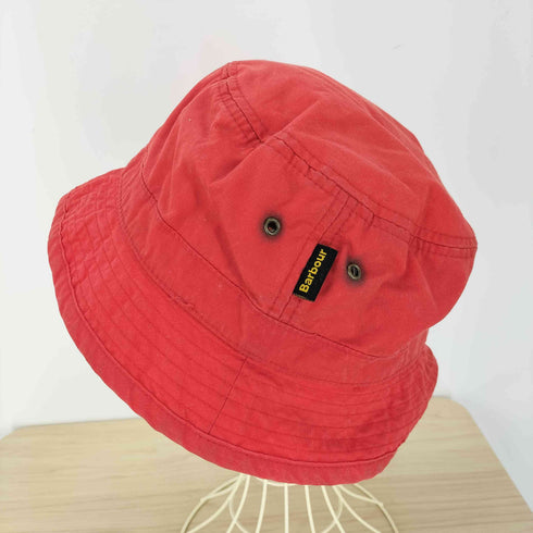 バブアー Barbour 裏地チェック オイルドバケットハット メンズ L