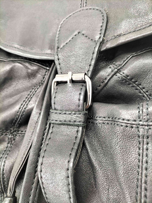 フェイクレザー バックパック メンズ