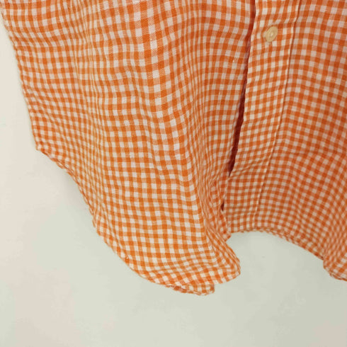 ラルフローレン RALPH LAUREN CLASSIC FIT リネン ギンガムチェック BDシャツ メンズ import:S