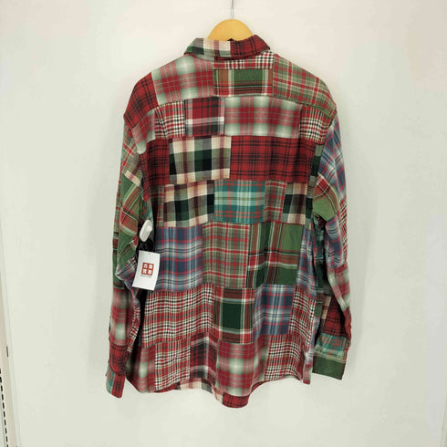 ポロバイラルフローレン Polo by RALPH LAUREN 90S SPORT CODY パッチワーク チェックシャツ メンズ import:L
