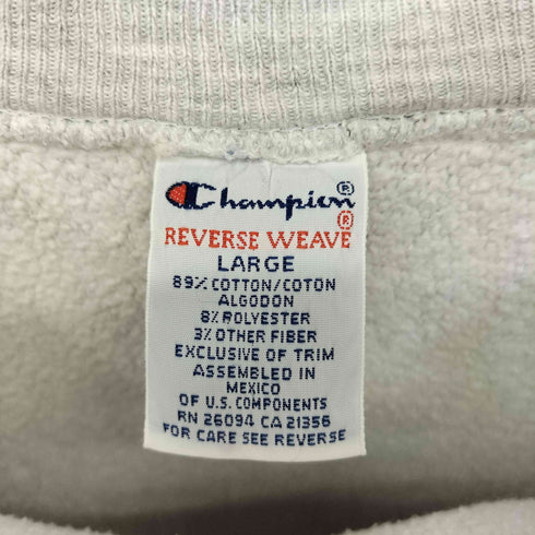 チャンピオン Champion 90S メキシコ製 REVERSE WEAVE MICHIGAN 3段ラバープリント メンズ import:L