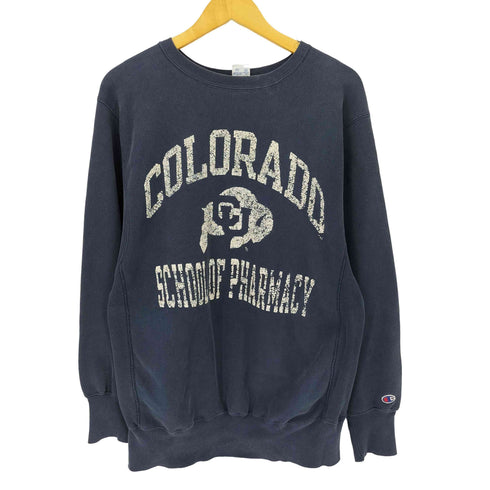 チャンピオン Champion 90S USA製 REVERSE WEAVE COLORADO 3段ラバープリント メンズ import:XL
