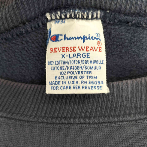 チャンピオン Champion 90S USA製 REVERSE WEAVE COLORADO 3段ラバープリント メンズ import:XL