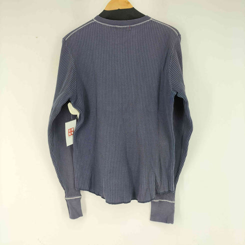 ギャップ Gap 00S ヘンリーネック サーマルカットソー ナス紺 メンズ JPN:S