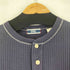 ギャップ Gap 00S ヘンリーネック サーマルカットソー ナス紺 メンズ JPN:S