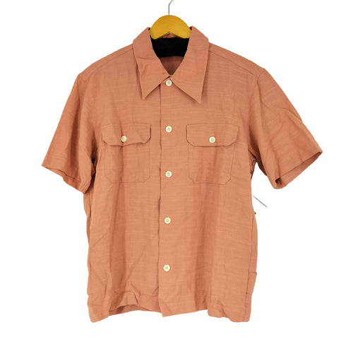 ジュンメン JUN MEN 90S レーヨン混 S/S シャツ フラップポケット ボックスシルエット メンズ