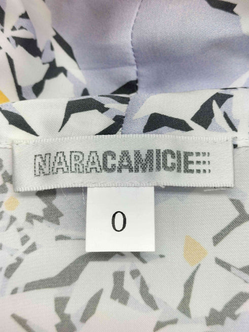 ナラカミーチェ NARACAMICIE サテンフラワー半袖ボウタイブラウス レディース JPN:0