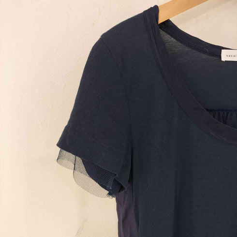 サカイラック sacai luck 素材切替 ロング半袖Tシャツ レディース JPN:1