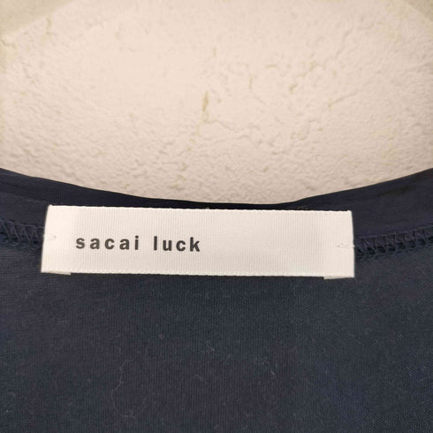 サカイラック sacai luck 素材切替 ロング半袖Tシャツ レディース JPN:1