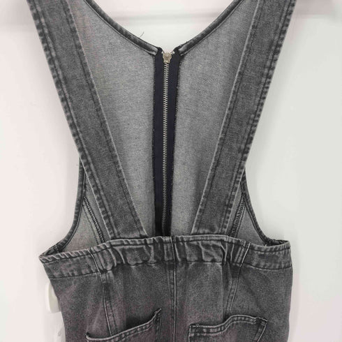 グレイル GRL フロントジップスリットデニムジャンパースカート レディース JPN:L