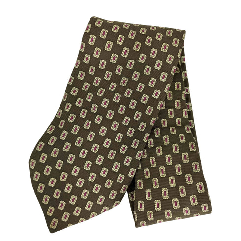 ブルックスブラザーズ BROOKS BROTHERS 総柄 シルクネクタイ メンズ