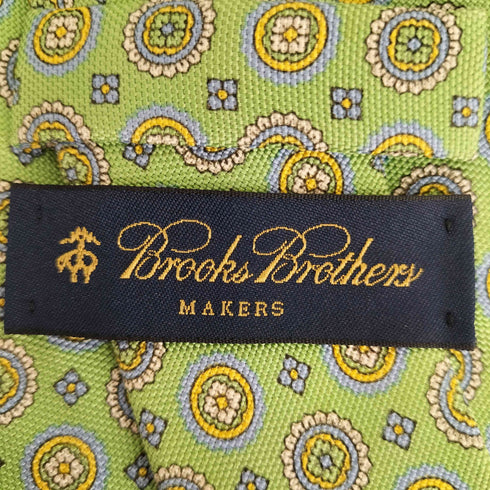 ブルックスブラザーズ BROOKS BROTHERS 総柄 シルクネクタイ メンズ