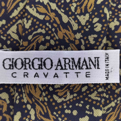 ジョルジオアルマーニ Giorgio Armani 総柄 シルクネクタイ メンズ